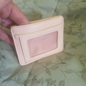 Pink card case